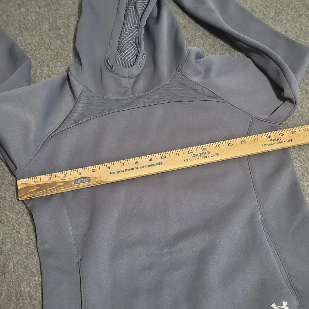 Under Armour Medium cold gear goodie flannel lining hoodie pocket youth juniors